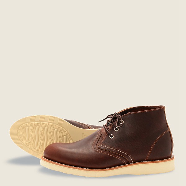 Heritage Sko Herre - Red Wing Work - Chukka Oil-Slick Læder - Brune - WSMPDA-130